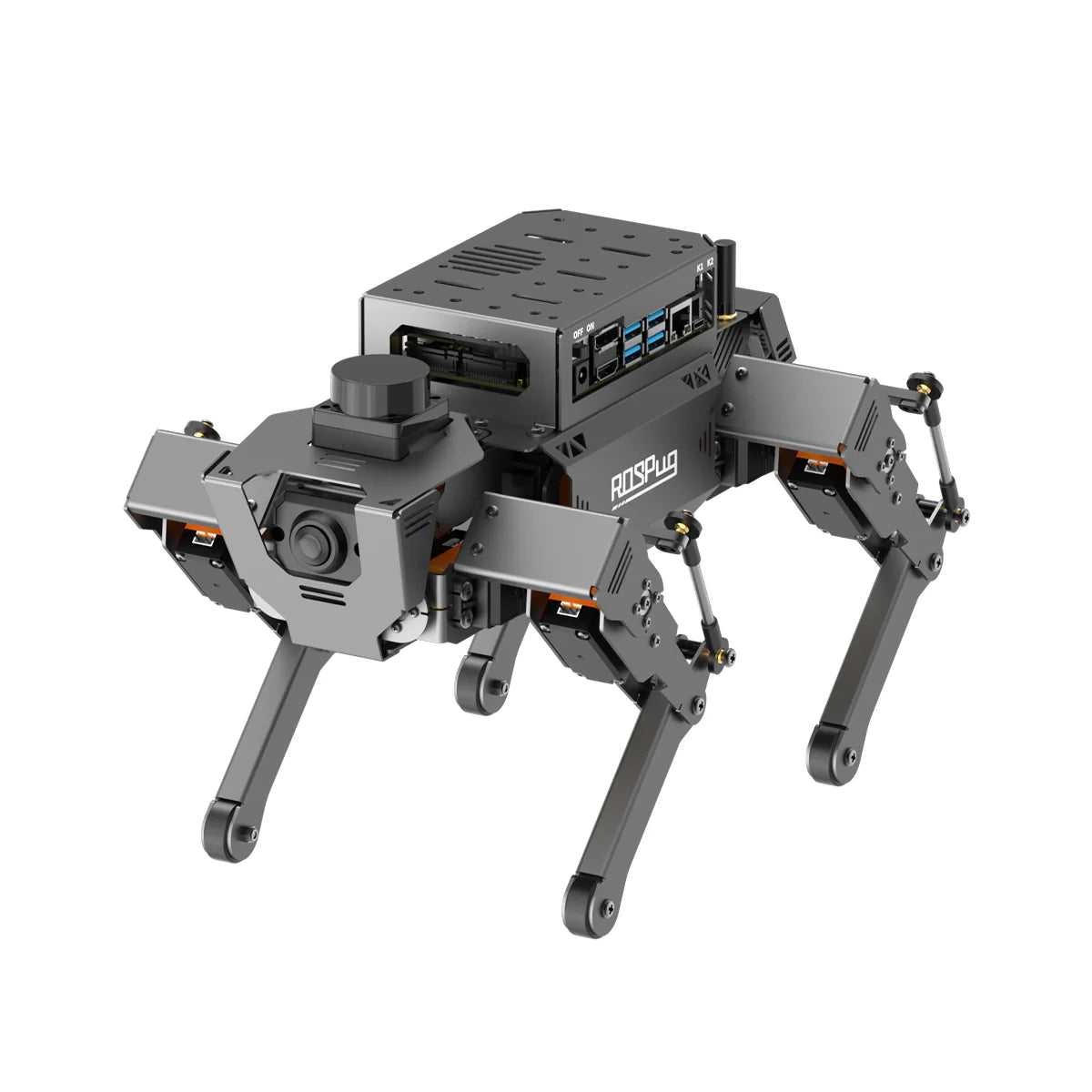 Hiwonder ROSPug Quadruped Bionic Robot Dog Powered by Jetson Nano ROS Open Source Python Programming